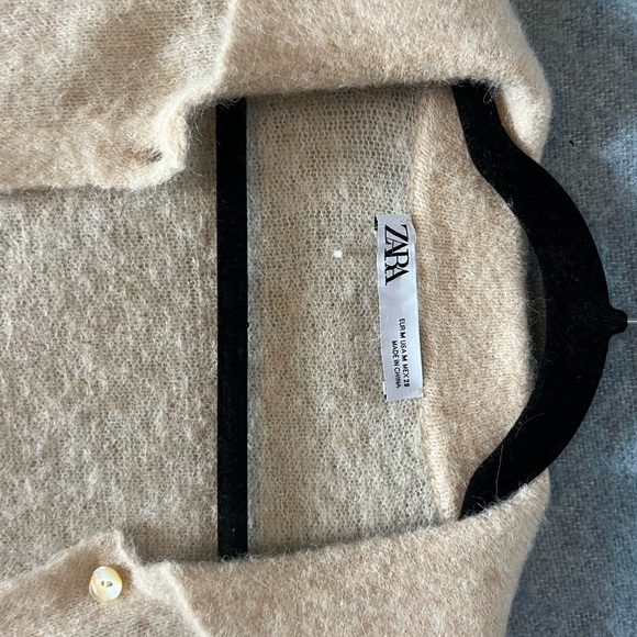 Mohair cardigan alpaca and wool blend - Picture 2 of 3